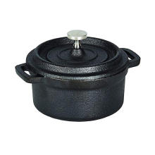 Pre-Seasoned Cast Iron Mini Pot with Lid